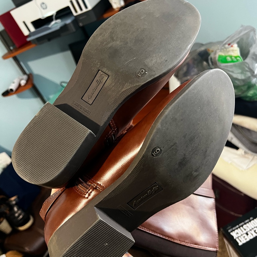 American Eagle Outfitters Brown Heeled Boots View 2